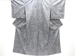 未使用品　蘭模様織出し本場泥大島紬着物（5マルキ）